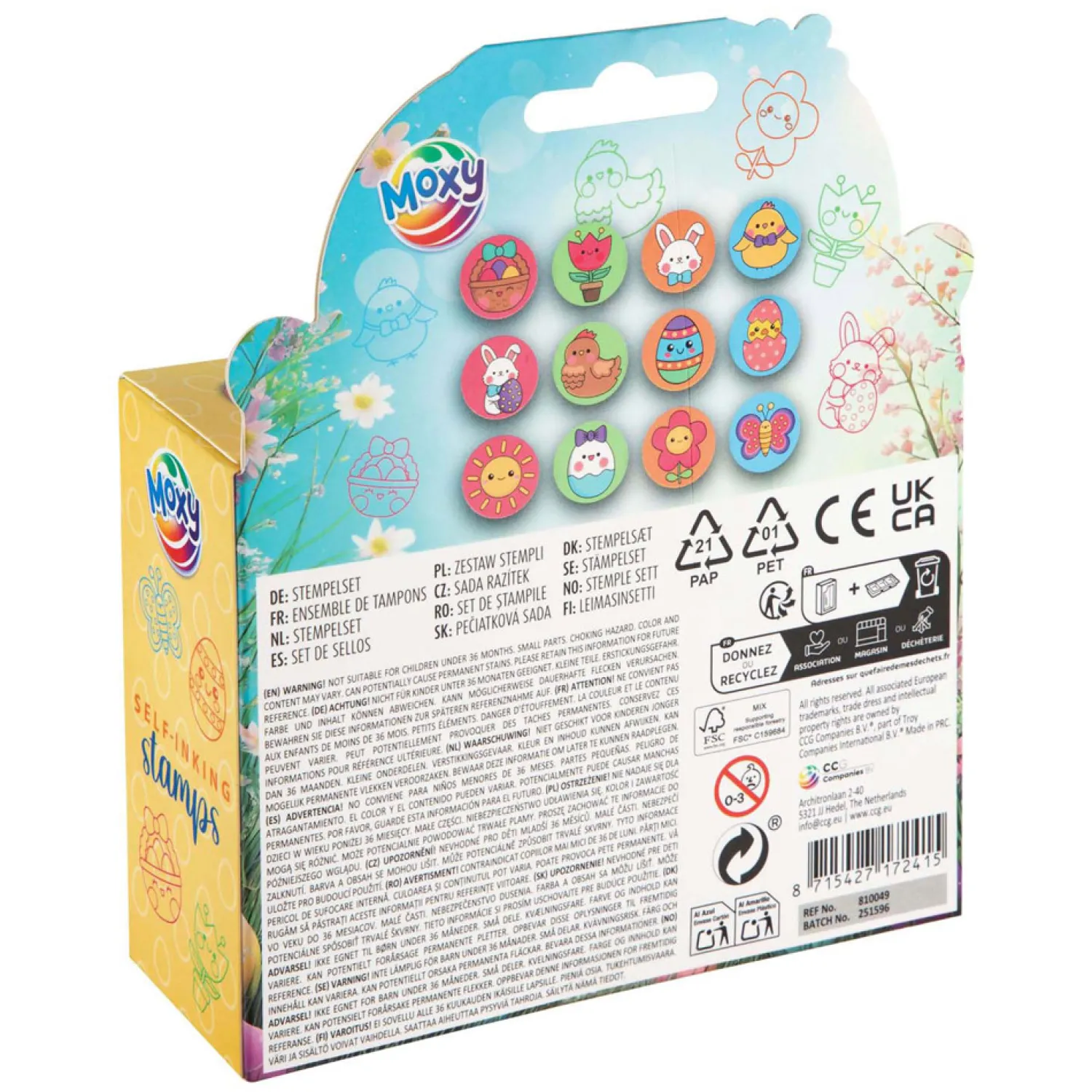 Zelfinktende Stempels Pasen - 12st.- Online