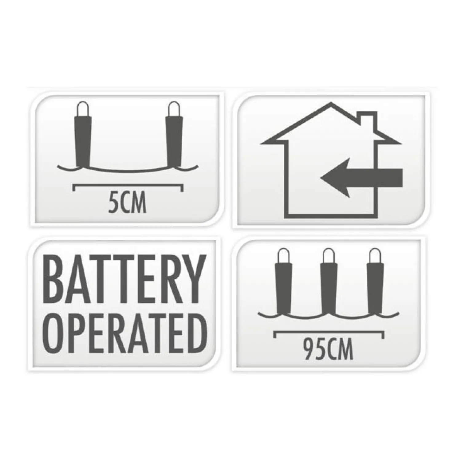 Zilverdraad 40Led Warm White, 195cm- Sale