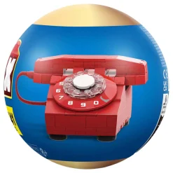 Max Premium Retro Telefoon Bouwset in Verrassingsbal - 141dlg.-ZURU Best